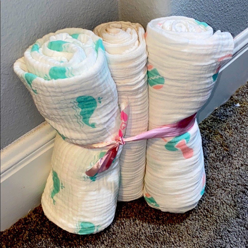 3 PACK Swaddle blankets baby